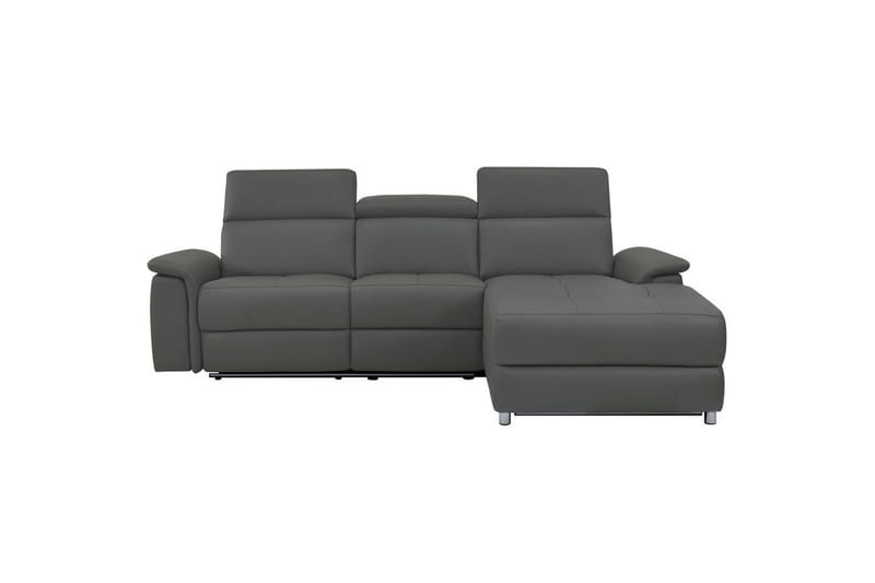 Hjørnesofa 3-seter Pareli Grå, PU, Høyre Manuell Recliner - Grå, PU, Høyre Manuell Recliner - Møbler - Sofaer - Reclinersofaer