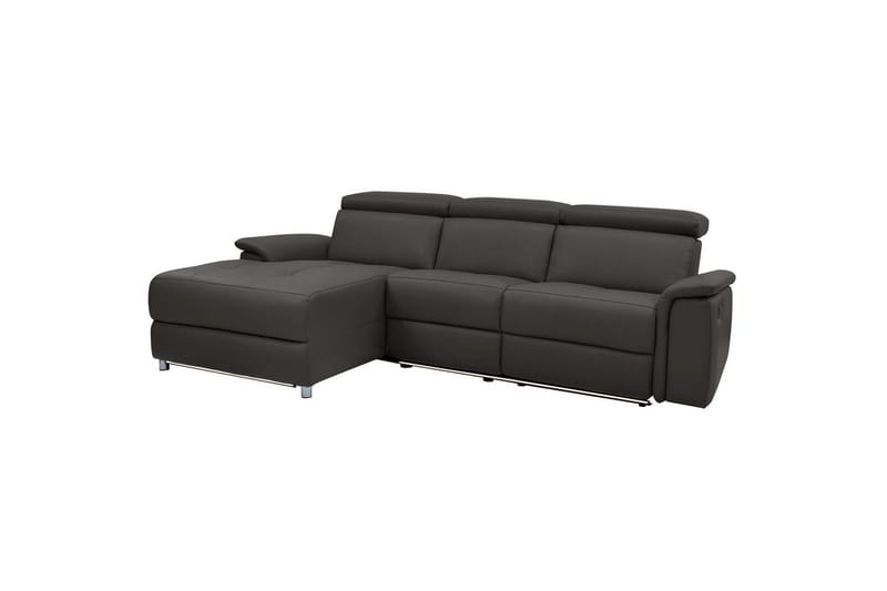 Hjørnesofa 3-seter Pareli Brun, PU, Venstre Elektrisk Recliner, Brun, PU, Venstre Elektrisk Recliner