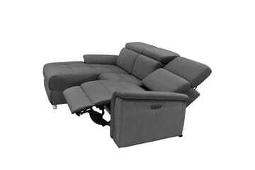 Hjørnesofa 3-seter Pareli Antrasitt, Sunday Stoff, Venstre Manuell Recliner - Antrasitt, Sunday Stoff, Venstre Manuell Recliner - Møbler - Sofaer - Reclinersofaer