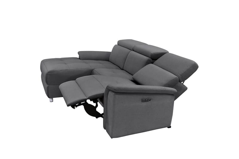 Hjørnesofa 3-seter Pareli Antrasitt, Sunday Stoff, Venstre Manuell Recliner - Antrasitt, Sunday Stoff, Venstre Manuell Recliner - Møbler - Sofaer - Reclinersofaer