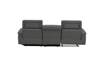 Hjørnesofa 3-seter Pareli Grå, PU, Høyre Manuell Recliner - Grå, PU, Høyre Manuell Recliner - Møbler - Sofaer - Reclinersofaer