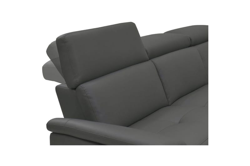 Hjørnesofa 3-seter Pareli Grå, PU, Høyre Manuell Recliner - Grå, PU, Høyre Manuell Recliner - Møbler - Sofaer - Reclinersofaer