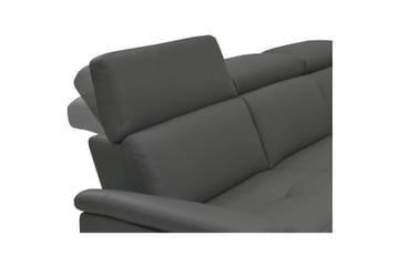 Hjørnesofa 3-seter Pareli Grå, PU, Høyre Manuell Recliner - Grå, PU, Høyre Manuell Recliner - Møbler - Sofaer - Reclinersofaer