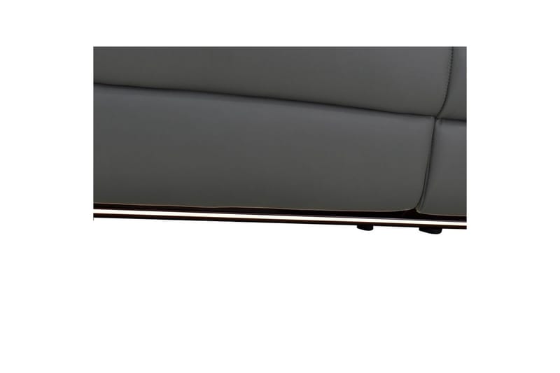 Hjørnesofa 3-seter Pareli Grå, PU, Høyre Manuell Recliner - Grå, PU, Høyre Manuell Recliner - Møbler - Sofaer - Reclinersofaer