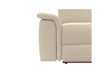 Hjørnesofa 3-seter Pareli Hvit, Sunday Stoff, Høyre Manuell Recliner - Hvit, Sunday Stoff, Høyre Manuell Recliner - Møbler - Sofaer - Reclinersofaer