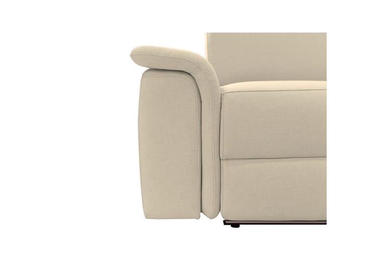 Hjørnesofa 3-seter Pareli Hvit, Sunday Stoff, Høyre Manuell Recliner - Hvit, Sunday Stoff, Høyre Manuell Recliner - Møbler - Sofaer - Reclinersofaer