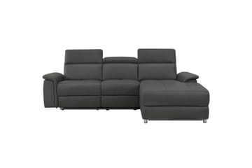 Hjørnesofa 3-seter Pareli Svart, PU, Høyre Elektrisk Recliner - Svart, PU, Høyre Elektrisk Recliner - Møbler - Sofaer - Reclinersofaer