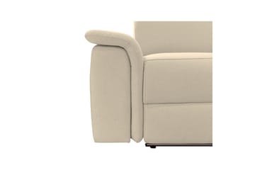 Hjørnesofa 3-seter Pareli Hvit, Sunday Stoff, Høyre Manuell Recliner - Hvit, Sunday Stoff, Høyre Manuell Recliner - Møbler - Sofaer - Reclinersofaer