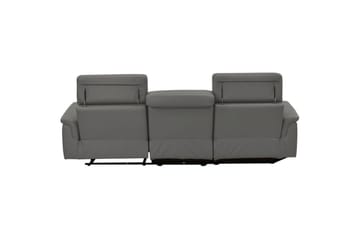 Hjørnesofa 3-seter Pareli Grå, Lær/PU, Venstre Manuell Recliner - Grå, Lær/PU, Venstre Manuell Recliner - Møbler - Sofaer - Reclinersofaer