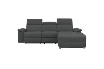 Hjørnesofa 3-seter Pareli Grå, PU, Høyre Elektrisk Recliner - Grå, PU, Høyre Elektrisk Recliner - Møbler - Sofaer - Reclinersofaer