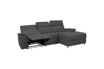 Hjørnesofa 3-seter Pareli Grå, PU, Høyre Elektrisk Recliner - Grå, PU, Høyre Elektrisk Recliner - Møbler - Sofaer - Reclinersofaer