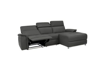 Hjørnesofa 3-seter Pareli Svart, PU, Høyre Elektrisk Recliner - Svart, PU, Høyre Elektrisk Recliner - Møbler - Sofaer - Reclinersofaer