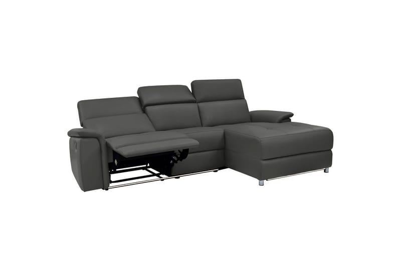 Hjørnesofa 3-seter Pareli Svart, PU, Høyre Elektrisk Recliner - Svart, PU, Høyre Elektrisk Recliner - Møbler - Sofaer - Reclinersofaer