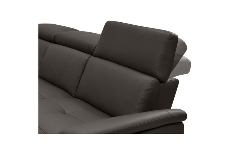 Hjørnesofa 3-seter Pareli Brun, Lær/PU, Venstre Elektrisk Recliner - Brun, Lær/PU, Venstre Elektrisk Recliner - Møbler - Sofaer - Reclinersofaer