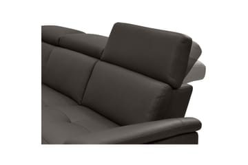 Hjørnesofa 3-seter Pareli Brun, Lær/PU, Venstre Elektrisk Recliner - Brun, Lær/PU, Venstre Elektrisk Recliner - Møbler - Sofaer - Reclinersofaer