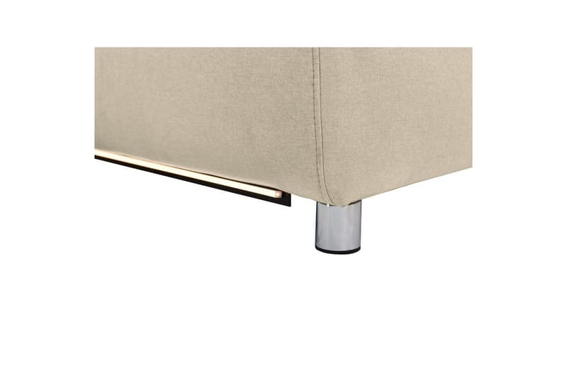 Hjørnesofa 3-seter Pareli Hvit, Sandfarget stoff, Høyre Elektrisk Recliner - Hvit, Sandfarget stoff, Høyre Elektrisk Recliner - Møbler - Sofaer - Reclinersofaer