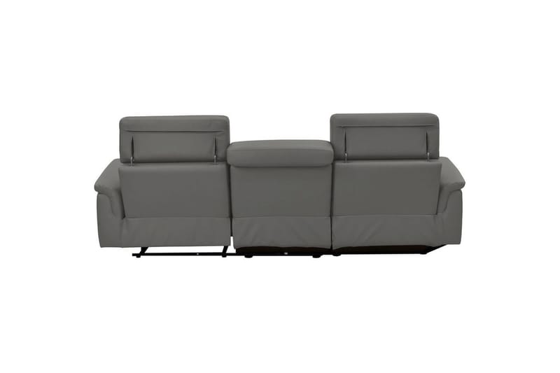 Hjørnesofa 3-seter Pareli Grå, Lær/PU, Venstre Manuell Recliner - Grå, Lær/PU, Venstre Manuell Recliner - Møbler - Sofaer - Reclinersofaer