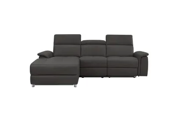 Hjørnesofa 3-seter Pareli Brun, PU, Venstre Elektrisk Recliner - Brun, PU, Venstre Elektrisk Recliner - Møbler - Sofaer - Reclinersofaer