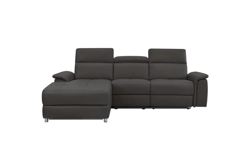 Hjørnesofa 3-seter Pareli Brun, PU, Venstre Elektrisk Recliner - Brun, PU, Venstre Elektrisk Recliner - Møbler - Sofaer - Reclinersofaer