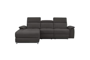 Hjørnesofa 3-seter Pareli Brun, PU, Venstre Elektrisk Recliner - Brun, PU, Venstre Elektrisk Recliner - Møbler - Sofaer - Reclinersofaer
