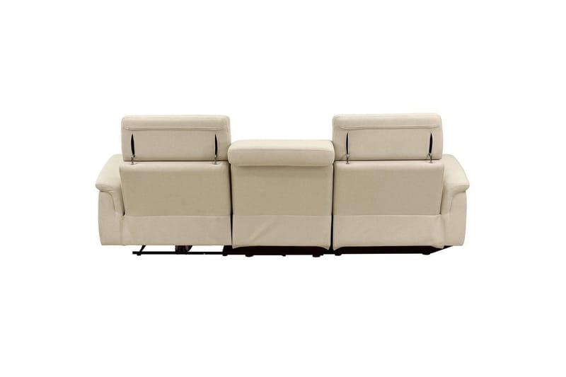 Hjørnesofa 3-seter Pareli Hvit, Sunday Stoff, Venstre Manuell Recliner - Hvit, Sunday Stoff, Venstre Manuell Recliner - Møbler - Sofaer - Reclinersofaer