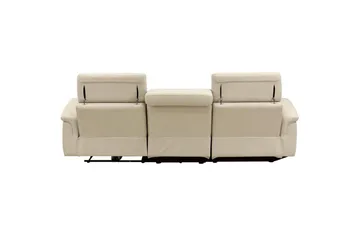 Hjørnesofa 3-seter Pareli Hvit, Sunday Stoff, Venstre Manuell Recliner - Hvit, Sunday Stoff, Venstre Manuell Recliner - Møbler - Sofaer - Reclinersofaer