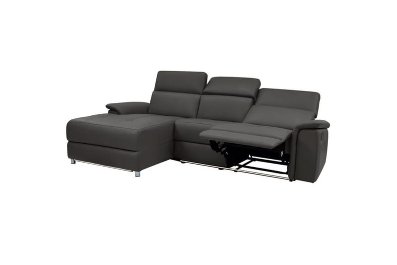 Hjørnesofa 3-seter Pareli Brun, PU, Venstre Elektrisk Recliner - Brun, PU, Venstre Elektrisk Recliner - Møbler - Sofaer - Reclinersofaer