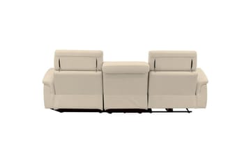 Hjørnesofa 3-seter Pareli Hvit, Sunday Stoff, Høyre Manuell Recliner - Hvit, Sunday Stoff, Høyre Manuell Recliner - Møbler - Sofaer - Reclinersofaer