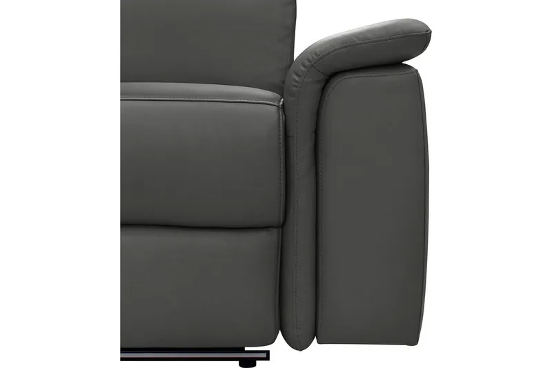 Hjørnesofa 3-seter Pareli Svart, PU, Venstre Elektrisk Recliner - Svart, PU, Venstre Elektrisk Recliner - Møbler - Sofaer - Reclinersofaer