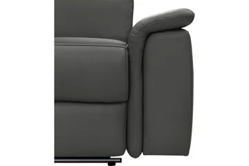 Hjørnesofa 3-seter Pareli Svart, PU, Venstre Elektrisk Recliner - Svart, PU, Venstre Elektrisk Recliner - Møbler - Sofaer - Reclinersofaer