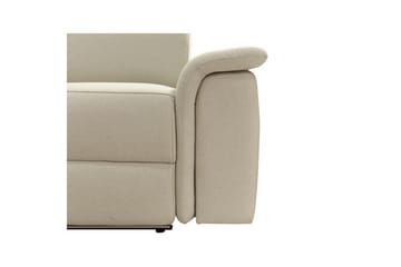 Hjørnesofa 3-seter Pareli Hvit, Sunday Stoff, Venstre Manuell Recliner - Hvit, Sunday Stoff, Venstre Manuell Recliner - Møbler - Sofaer - Reclinersofaer