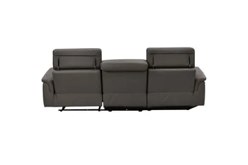 Hjørnesofa 3-seter Pareli Brun, Lær/PU, Venstre Elektrisk Recliner - Brun, Lær/PU, Venstre Elektrisk Recliner - Møbler - Sofaer - Reclinersofaer