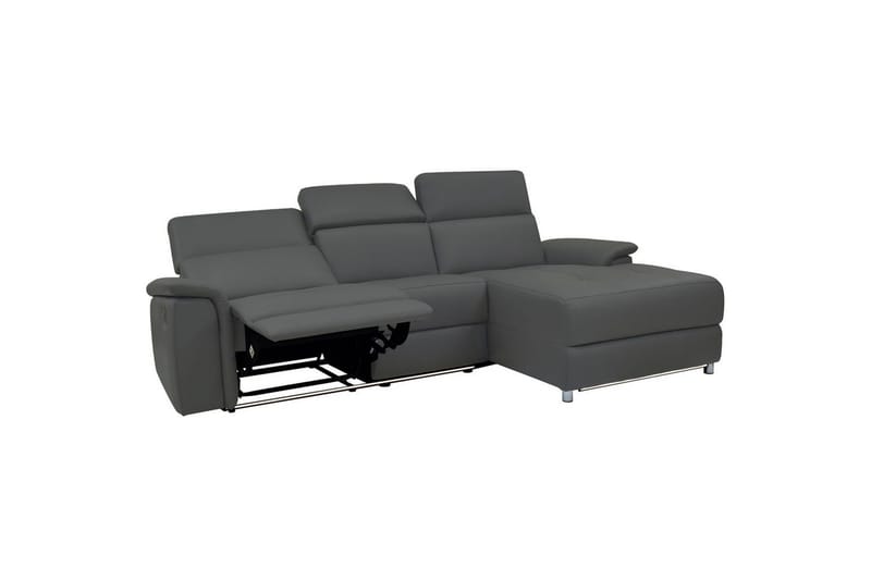 Hjørnesofa 3-seter Pareli Grå, PU, Høyre Manuell Recliner - Grå, PU, Høyre Manuell Recliner - Møbler - Sofaer - Reclinersofaer