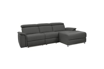Hjørnesofa 3-seter Pareli Svart, PU, Høyre Elektrisk Recliner - Svart, PU, Høyre Elektrisk Recliner - Møbler - Sofaer - Reclinersofaer