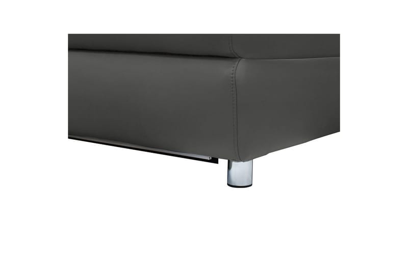 Hjørnesofa 3-seter Pareli Grå, Lær/PU, Høyre Manuell Recliner - Grå, Lær/PU, Høyre Manuell Recliner - Møbler - Sofaer - Reclinersofaer