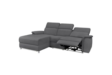 Hjørnesofa 3-seter Pareli Antrasitt, Sunday Stoff, Venstre Manuell Recliner - Antrasitt, Sunday Stoff, Venstre Manuell Recliner - Møbler - Sofaer - Reclinersofaer