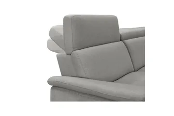 Hjørnesofa 3-seter Pareli Grå, Sunday Stoff, Høyre Manuell Recliner - Grå, Sunday Stoff, Høyre Manuell Recliner - Møbler - Sofaer - Reclinersofaer