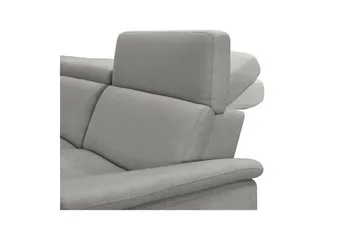 Hjørnesofa 3-seter Pareli Grå, Sunday Stoff, Venstre Manuell Recliner - Grå, Sunday Stoff, Venstre Manuell Recliner - Møbler - Sofaer - Reclinersofaer