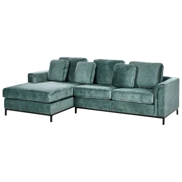 Hjørnesofa 4-seter Oslo høyrevendt - Blågrønn - Møbler - Sofaer - Sofaer med sjeselong - 4 seters sofa med divan