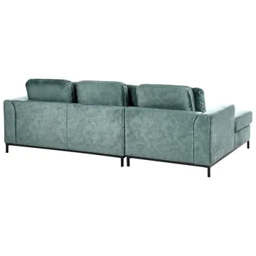 Hjørnesofa 4-seter Oslo høyrevendt - Blågrønn - Møbler - Sofaer - Sofaer med sjeselong - 4 seters sofa med divan