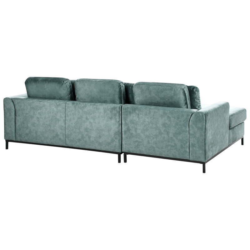Hjørnesofa 4-seter Oslo høyrevendt - Blågrønn - Møbler - Sofaer - Sofaer med sjeselong - 4 seters sofa med divan