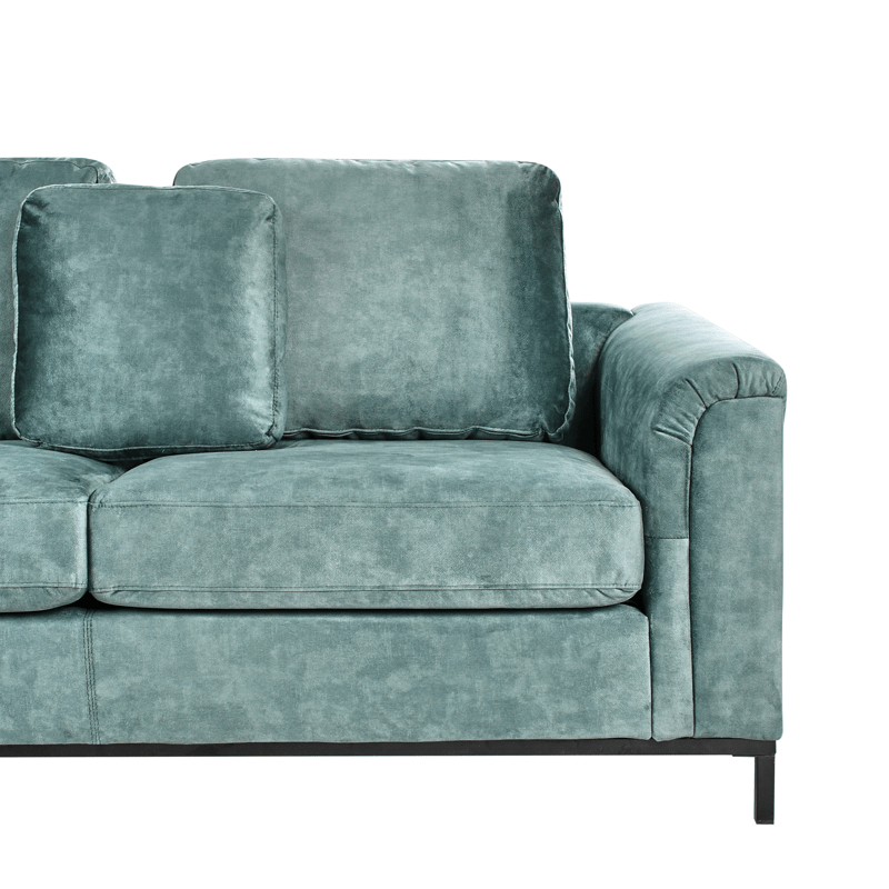 Hjørnesofa 4-seter Oslo høyrevendt - Blågrønn - Møbler - Sofaer - Sofaer med sjeselong - 4 seters sofa med divan