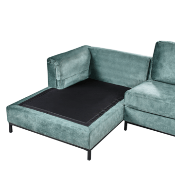 Hjørnesofa 4-seter Oslo høyrevendt - Blågrønn - Møbler - Sofaer - Sofaer med sjeselong - 4 seters sofa med divan