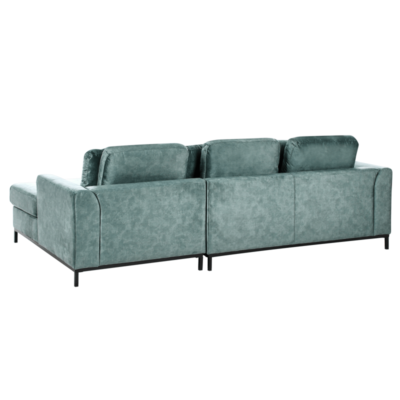 Hjørnesofa 4-seter Oslo venstrevendt - Blågrønn - Møbler - Sofaer - Sofaer med sjeselong - 4 seters sofa med divan