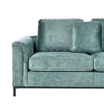 Hjørnesofa 4-seter Oslo venstrevendt - Blågrønn - Møbler - Sofaer - Sofaer med sjeselong - 4 seters sofa med divan