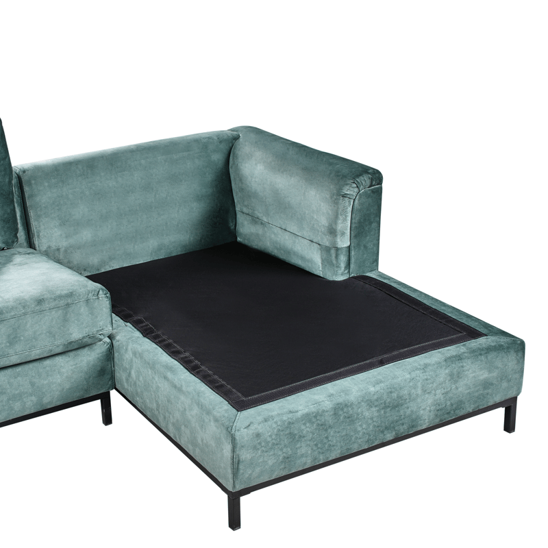 Hjørnesofa 4-seter Oslo venstrevendt - Blågrønn - Møbler - Sofaer - Sofaer med sjeselong - 4 seters sofa med divan