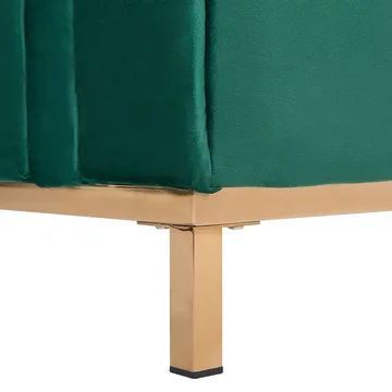 Hjørnesofa 4-seter Oslo venstrevendt - Mørkegrønn - Møbler - Sofaer - Sofaer med sjeselong - 4 seters sofa med divan
