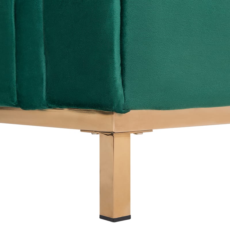 Hjørnesofa 4-seter Oslo venstrevendt - Mørkegrønn - Møbler - Sofaer - Sofaer med sjeselong - 4 seters sofa med divan
