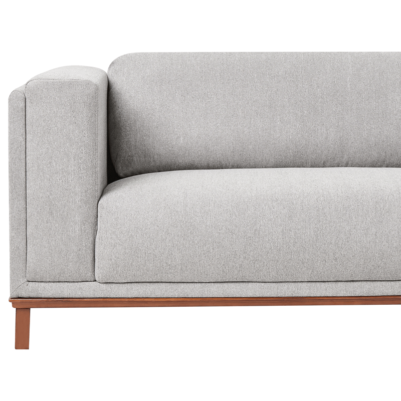 Hjørnesofa 4-seter Veng - Lysebrun, grå - Møbler - Sofaer - Sofaer med sjeselong - 4 seters sofa med divan
