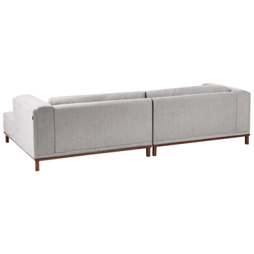 Hjørnesofa 4-seter Veng - Lysebrun, grå - Møbler - Sofaer - Sofaer med sjeselong - 4 seters sofa med divan